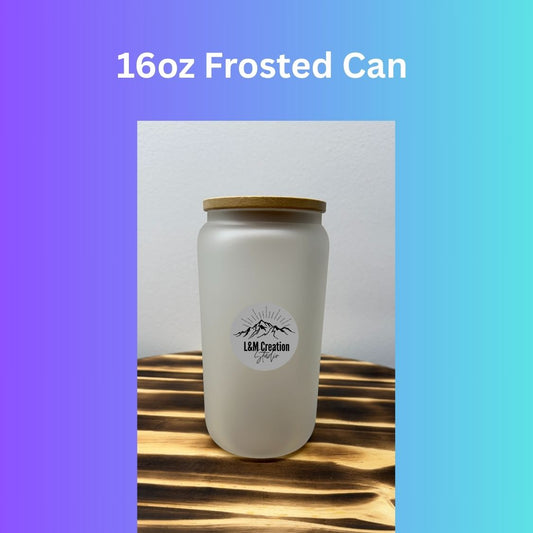 Sublimation Frosted Glass Can Blanks