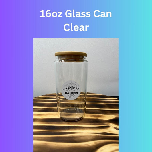 Sublimation Clear Glass Can Blanks