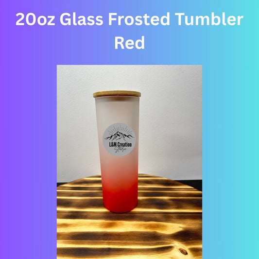 Sublimation 25oz Frosted Glass Tumblers