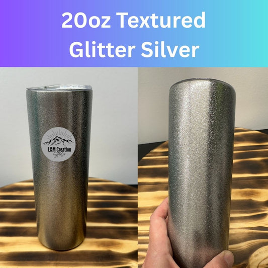 Sublimation 20oz Textured Glittered Tumbler