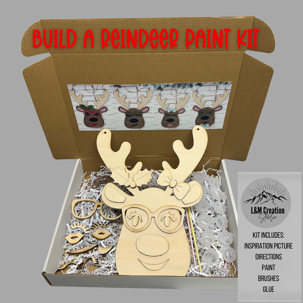 Build a Reindeer Paint Kit