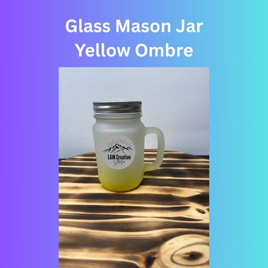 Sublimation Frosted Glass Mason Jar