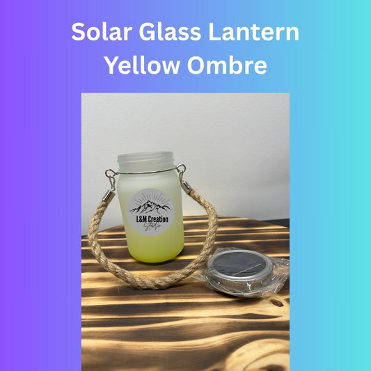 Sublimation Solar Glass Lantern