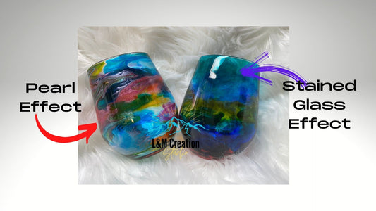 NEW!!! Alcohol ink Glass wine glass OR make a set