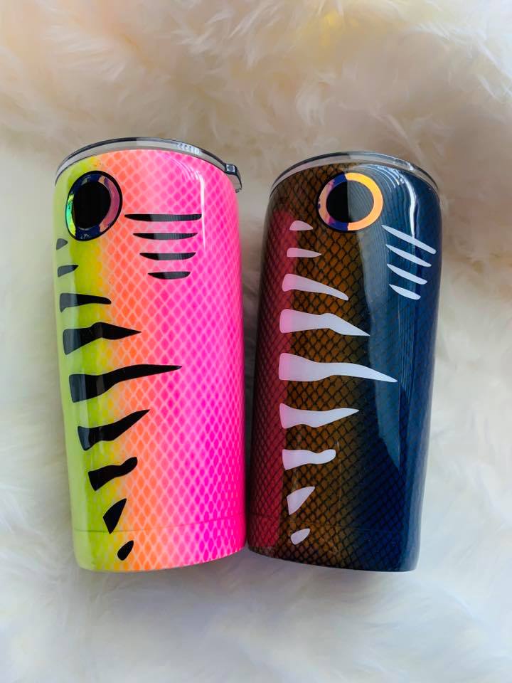 Epoxy 20oz Custom Fishing Lure Tumbler