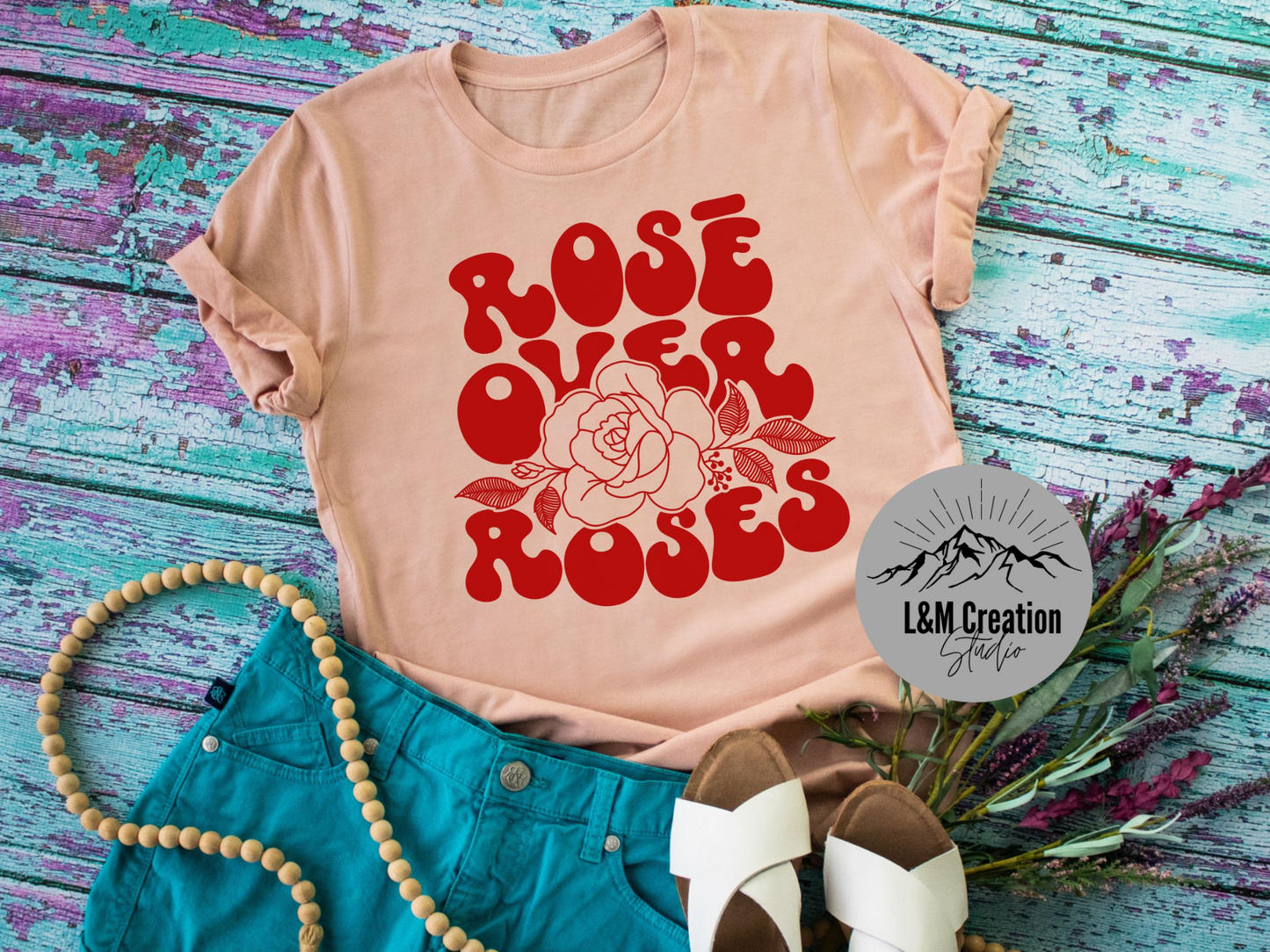 Rose' over roses_Screen Print