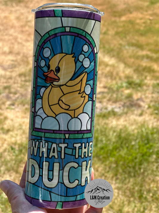 20oz What the Duck on white