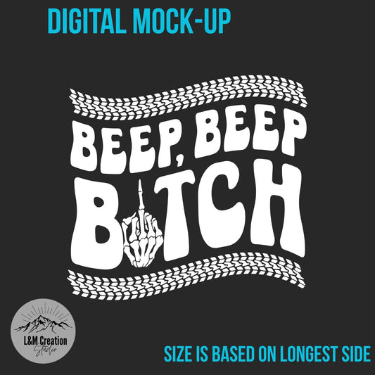 Beep Beep Car Decal