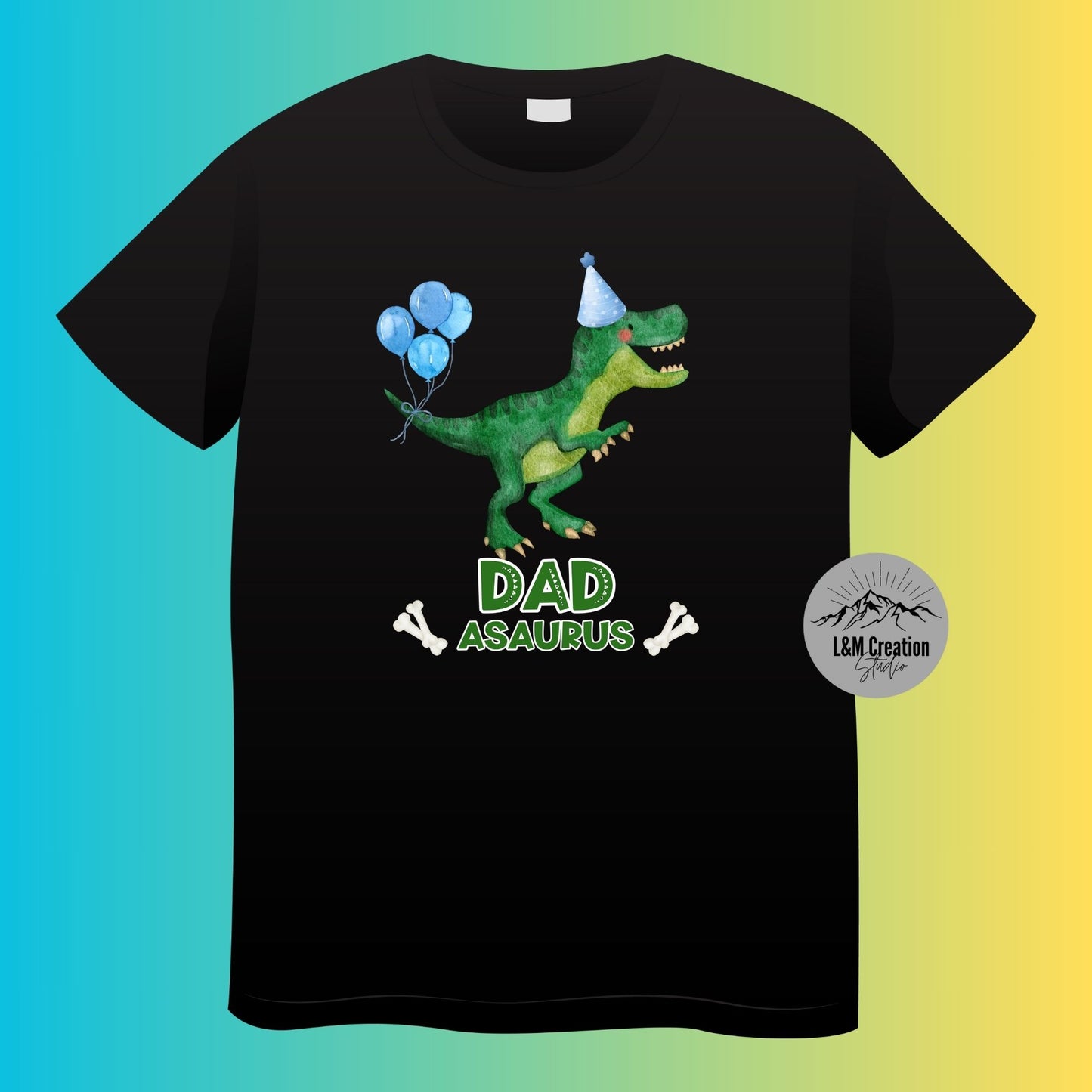 Custom T-Rex Birthday Dad Shirt