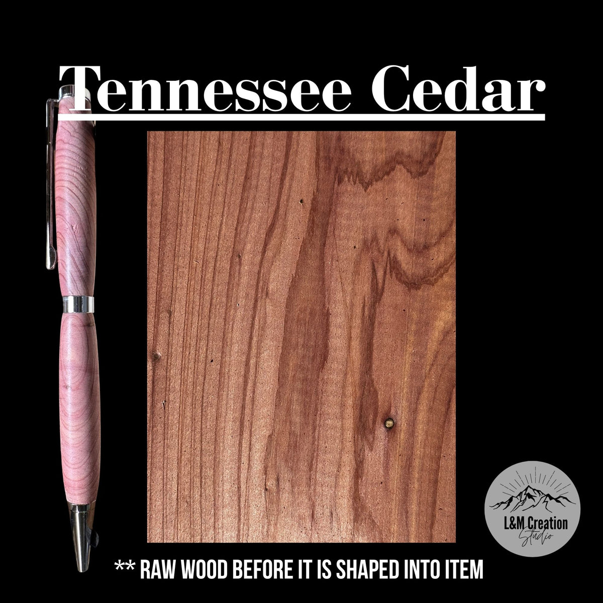 Handmade wooden pens
