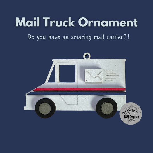 Mail Truck Ornament