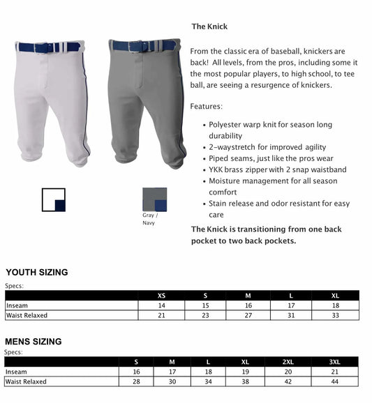 Baseball Pants The Knick
