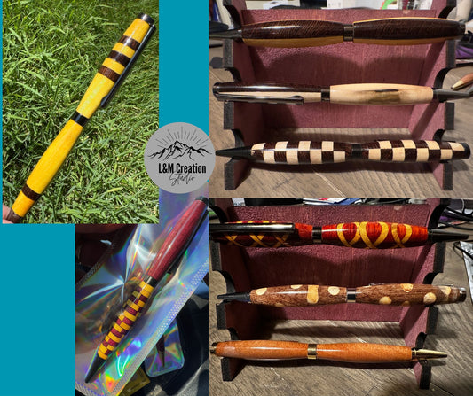 Handmade wooden pens