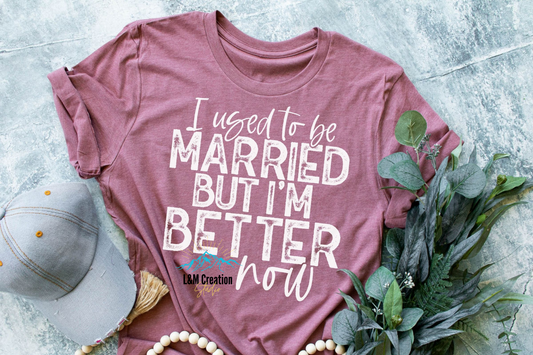 I used to be married but.... _Screen Print