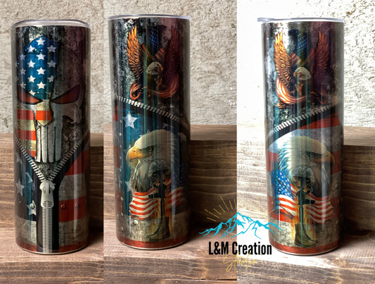 20 oz Tumbler_ Patriotic Tumbler