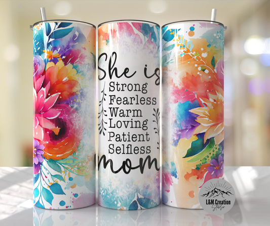 20oz Tumbler_ She is......