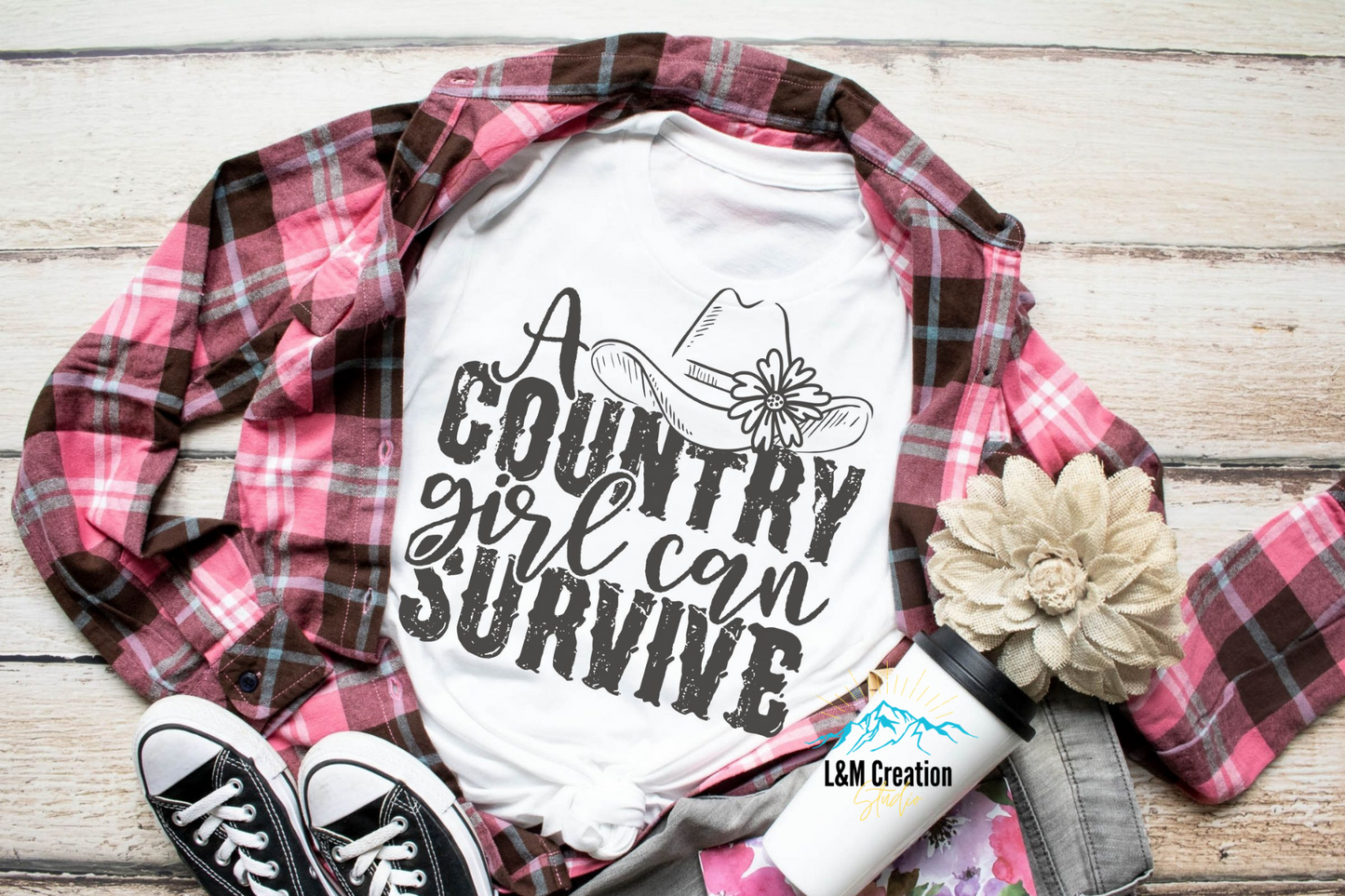 A country girl can survive....... _Screen Print