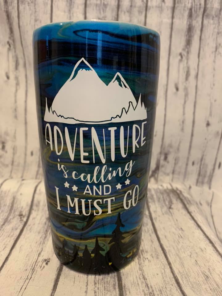 Epoxy 20oz Adventure is Calling... Tumbler