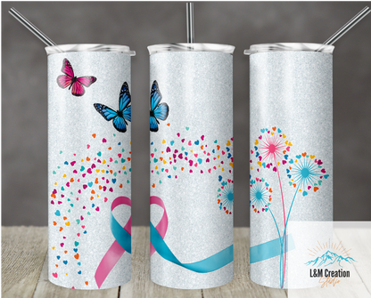 20oz Tumbler_ Pregnancy and infant loss tumbler