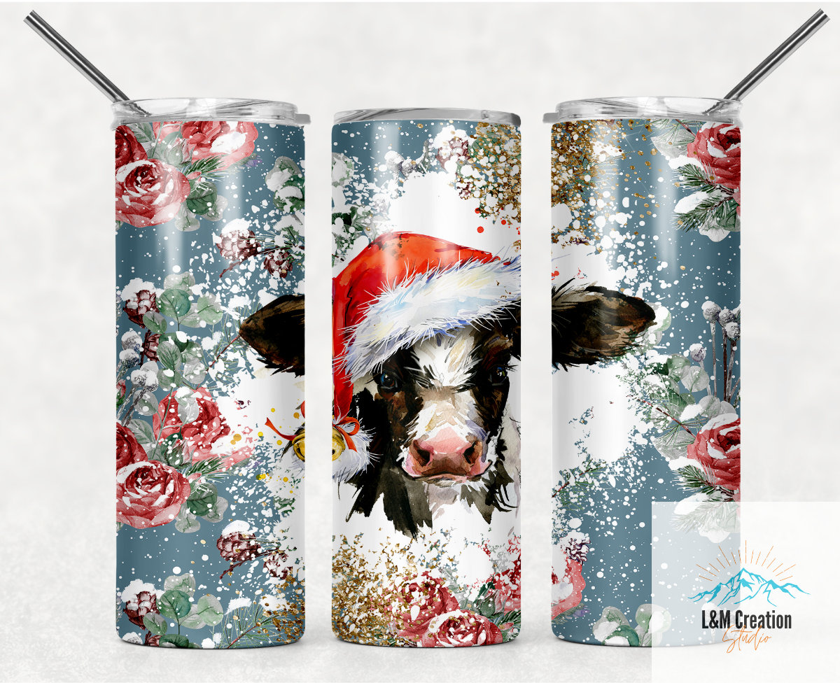 20 oz Tumbler_ Merry Cow