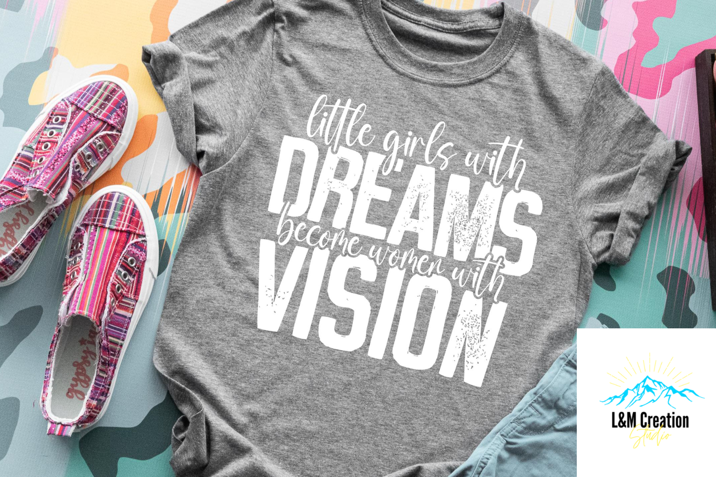 Little Girls have dreams...._Screen Print